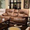 Voyager Layflat Reclining Console Loveseat - Elk