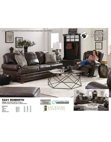 Roberto Chair Italian Leather Cocoa