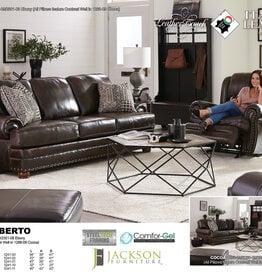 Roberto Loveseat Italian Leather Cocoa