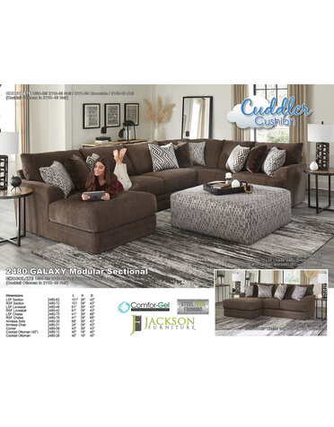 Galaxy Armless Sofa  Chocolate