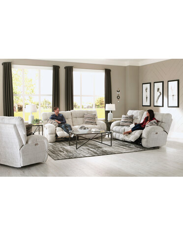 Ashland Layflat Reclining Console Loveseat w/Console - Buff