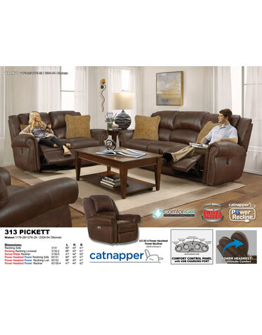 Jackson Furniture Pickett Recliner - Walnut