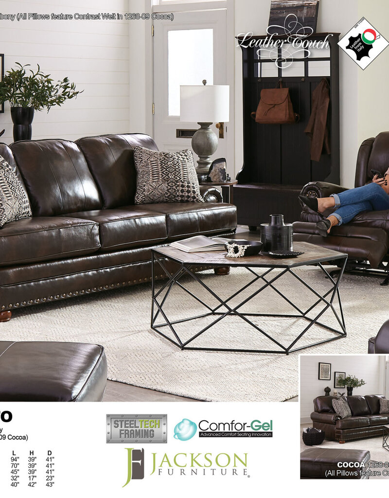 Roberto Sofa Italian Leather Cocoa