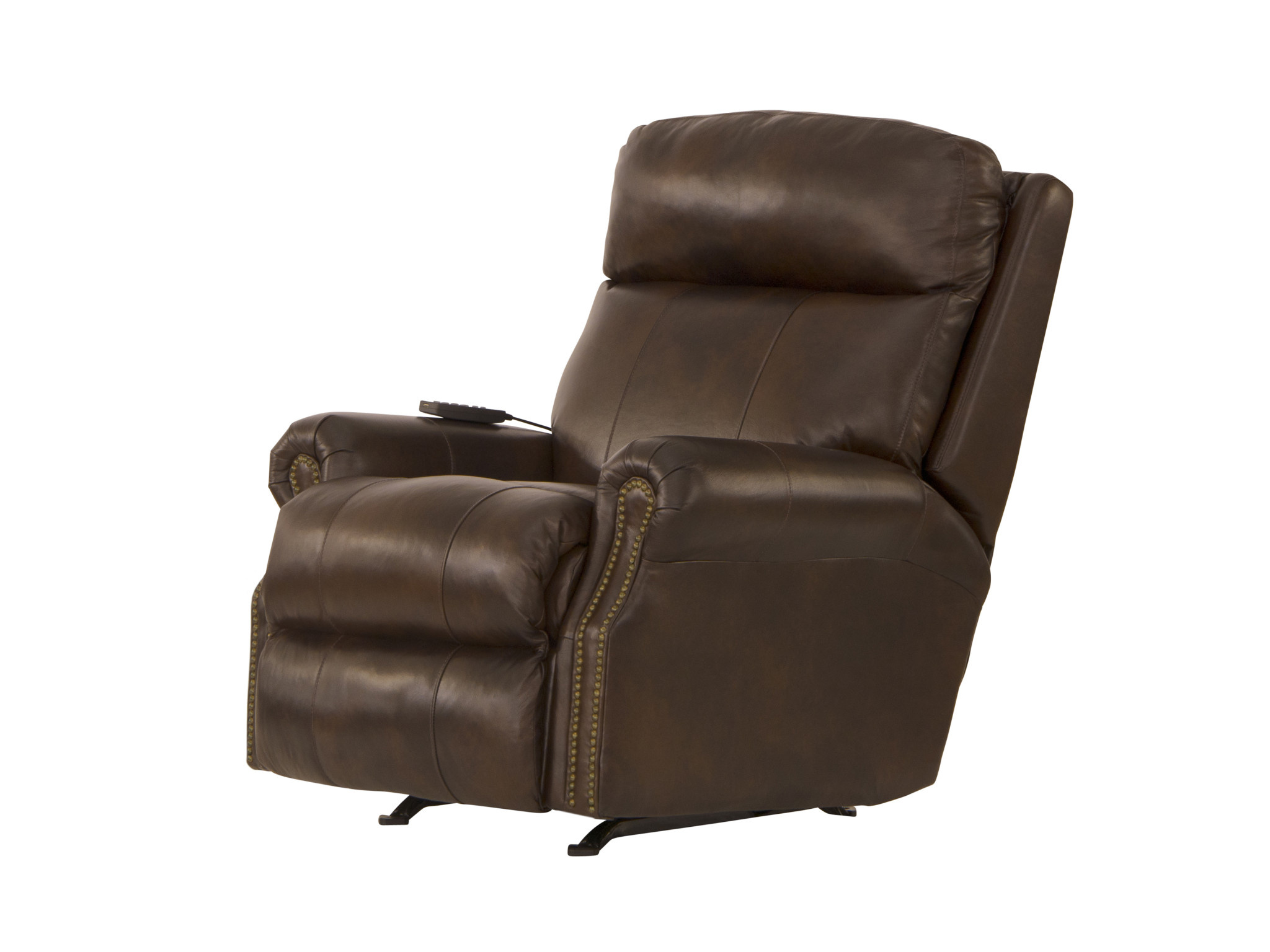 Jackson Furniture Vito Power Rock/Recline w/CR3 Heat and Massage - Italian Leather Brown