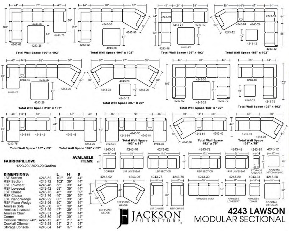 Lawson Armless Loveseat - Godiva