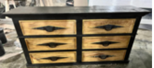 Rombitos King Bedroom Group - Black/Cascara