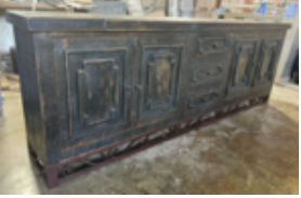 100" Mexican Shield Console - Black