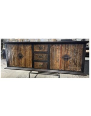 96" Into the Woods Console - Black/Cascara