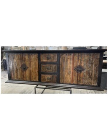 96" Into the Woods Console - Black/Cascara