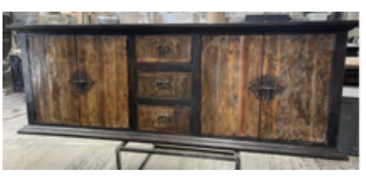 96" Into the Woods Console - Black/Cascara