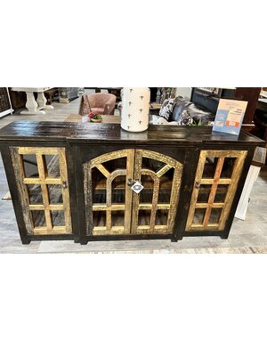 80" Cornelia Console - Black/Cascara