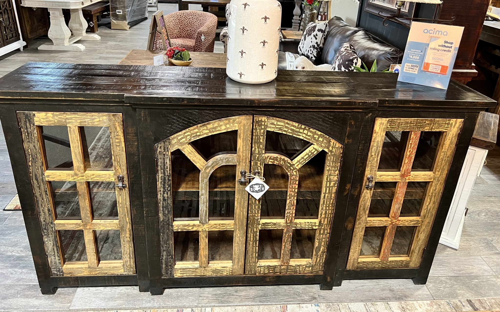 80" Cornelia Console - Black/Cascara