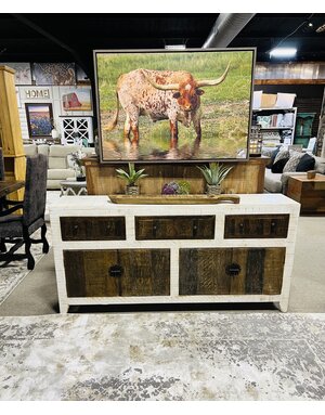 72" Elegante Console - White