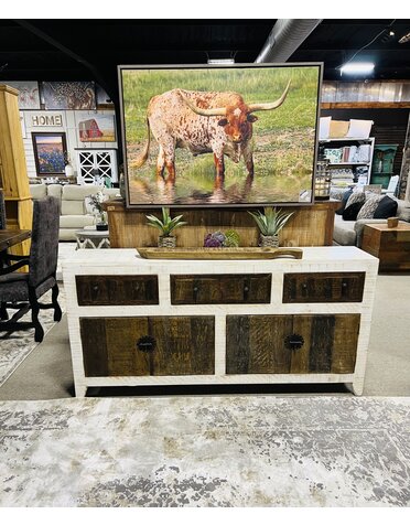 72" Elegante Console - White