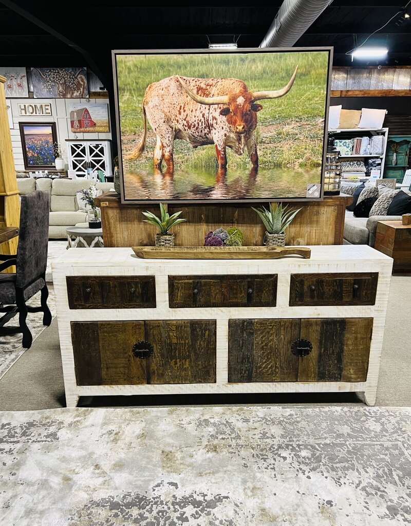 72" Elegante Console - White