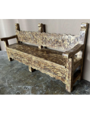 Old Rancho Bench - Old Yellow