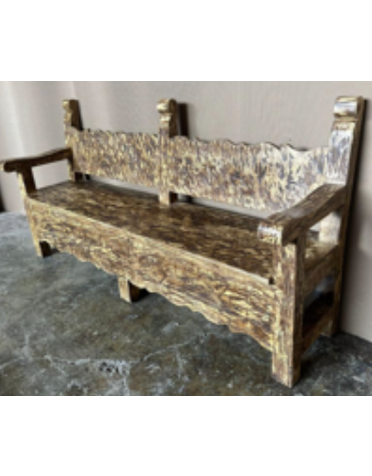 Old Rancho Bench - Old Yellow