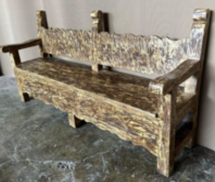 Old Rancho Bench - Old Yellow
