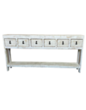 72" Consolita - White (Must Attach to Wall)
