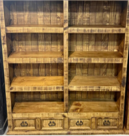 Patterson Bookcase - Old Wood 60"L x 96"H x 15"D
