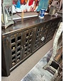 80" Consola Colada w/Glass- Black