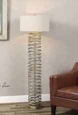 Amarey One Light Floor Lamp in Antiqued Gold