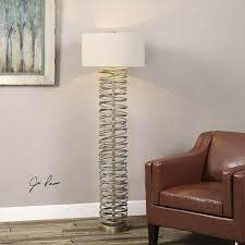 Amarey One Light Floor Lamp in Antiqued Gold