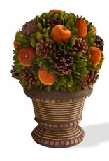 Rusty Apple & Pinecone Ball Tree - 17"