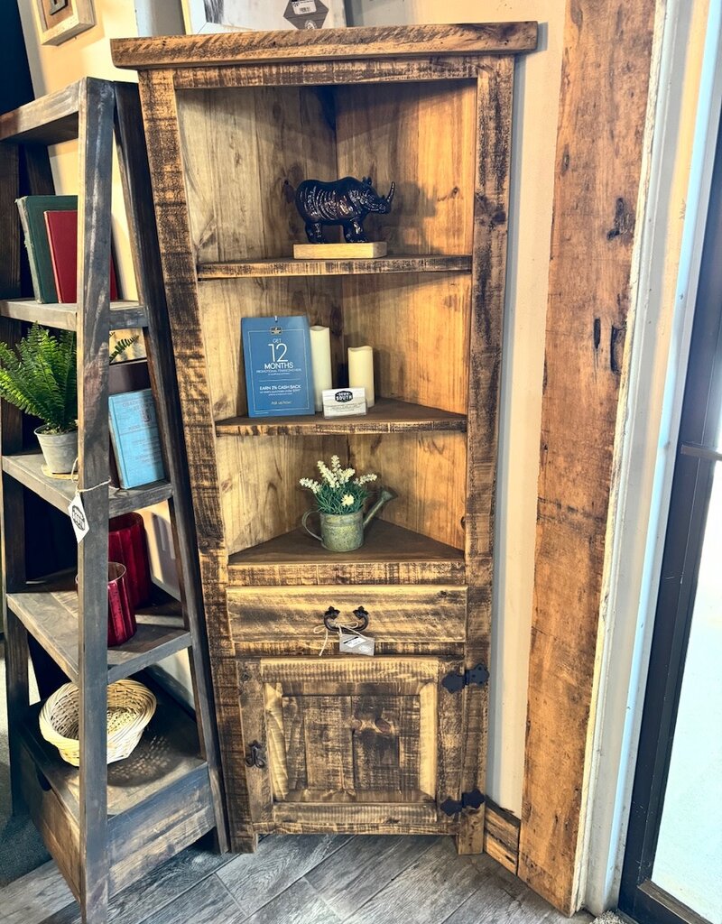 Corner Hutch - Distressed
