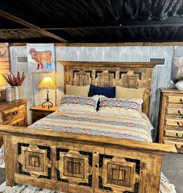 Finca King Bedroom Group - Early American