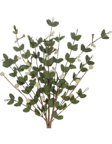 White and Gray Berry & Leaf Pick