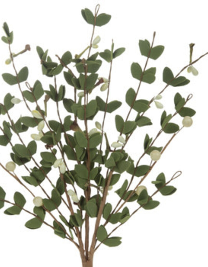 White and Gray Berry & Leaf Pick