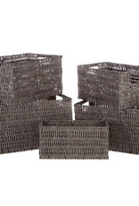 Gray Rectangle Basket
