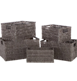 Gray Rectangle Basket