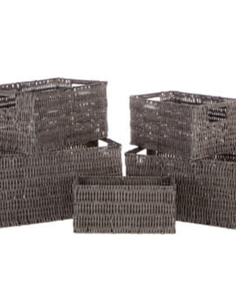 Gray Rectangle Basket
