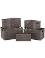 Gray Rectangle Basket