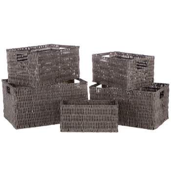 Gray Rectangle Basket