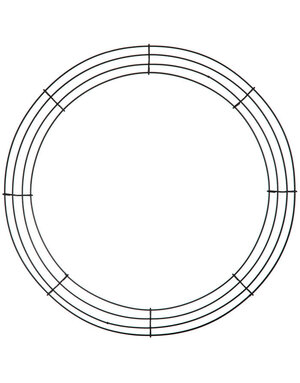 Round Metal Wire Wreath Frame - 16"