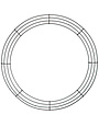 Round Metal Wire Wreath Frame - 16"