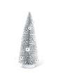 11" Vintage Pewter Bottle Brush Tree With Silver Balls