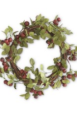 21 Inch Red Pod Wreath