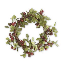 21 Inch Red Pod Wreath