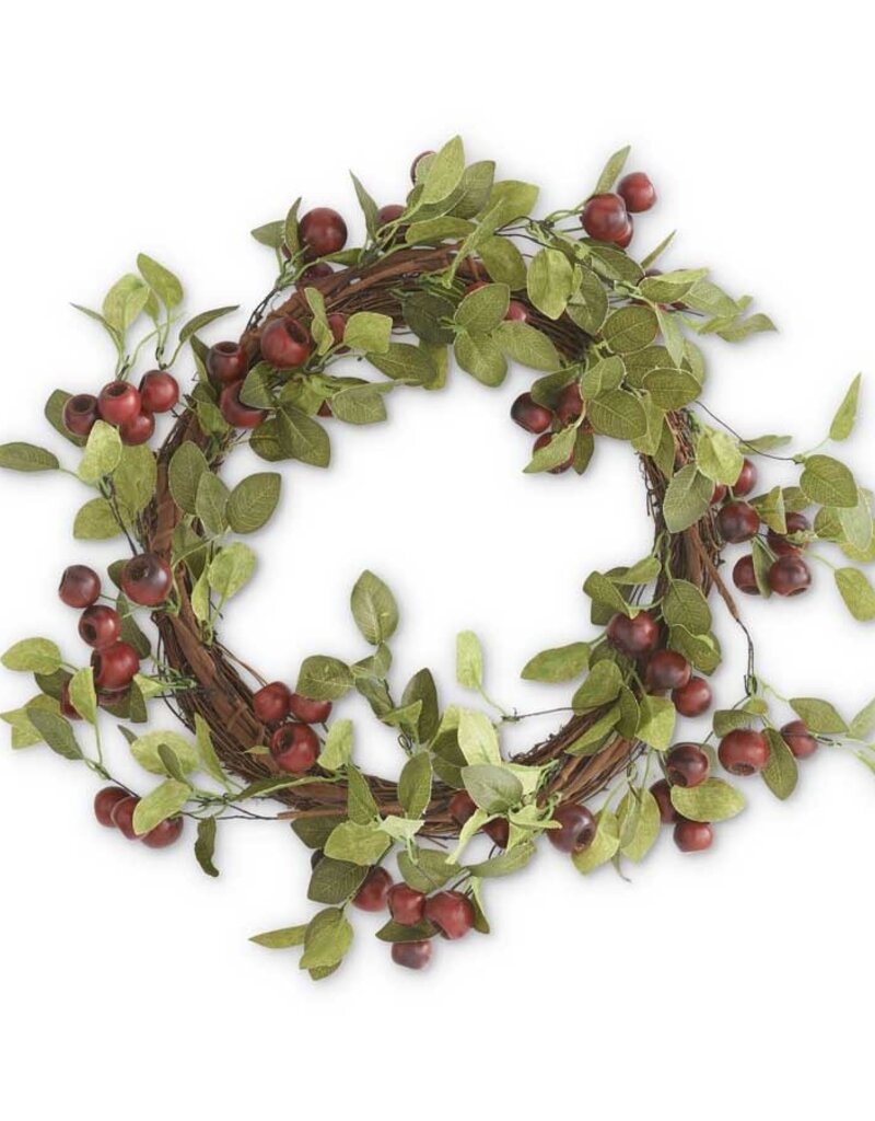 21 Inch Red Pod Wreath
