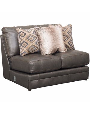 Jackson Furniture Denali Armless Loveseat-Steel