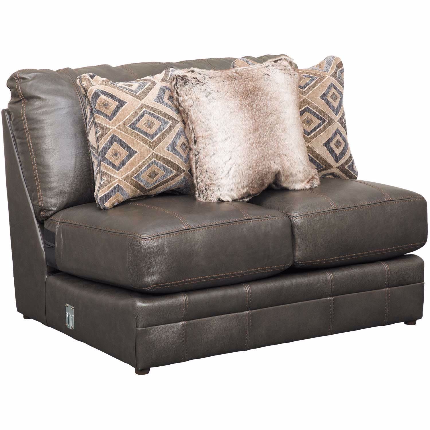 Jackson Furniture Denali Armless Loveseat-Steel