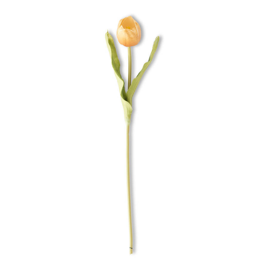 K & K Interiors 19.5 Inch Orange Real Touch Tulip