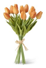 13.5 Inch Orange Real Touch Mini Tulip Bouquet (12 Stems per Bundle)