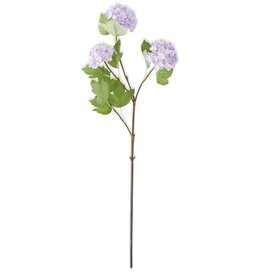 28" Purple Snowball Hydrangea - 3 Bloom Stem