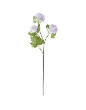 28" Purple Snowball Hydrangea - 3 Bloom Stem