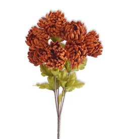 21 Inch Rust Ball Mum Bush (12 Stems per Bush)